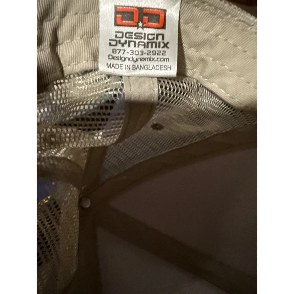 AJs Truck & Trailer Center Tan Mesh Back Trucker Hat Snapback Cap Vintage Style